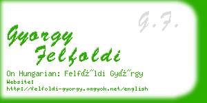 gyorgy felfoldi business card